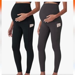Poshdivah maternity leggins and biker shorts